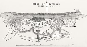 Plan of the Siege of Savannah, October 1779 by American School